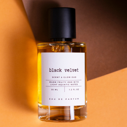 Scent & Glow Black Velvet EDP. Oud Fragrance. Similar to Matiere Noire.